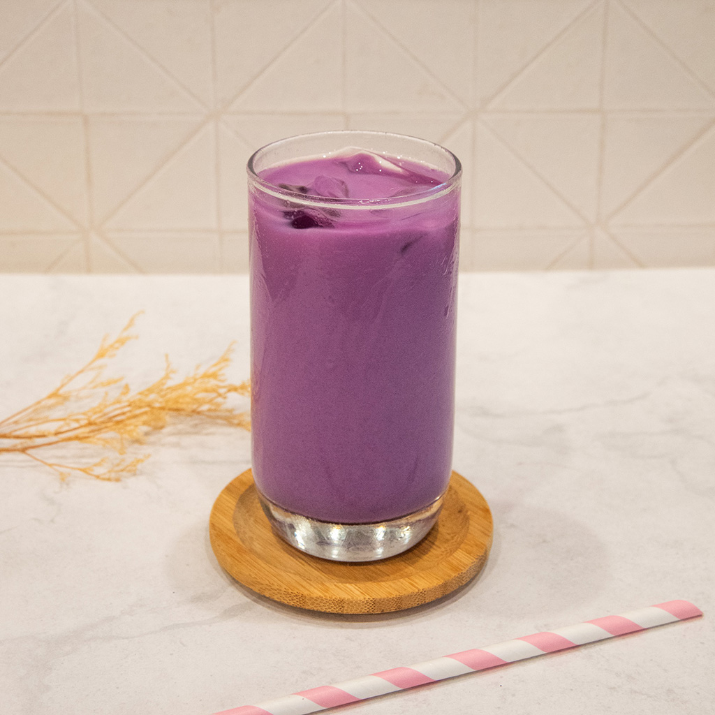 UBE Drink made of Allwin Purple Yam Drink Powder