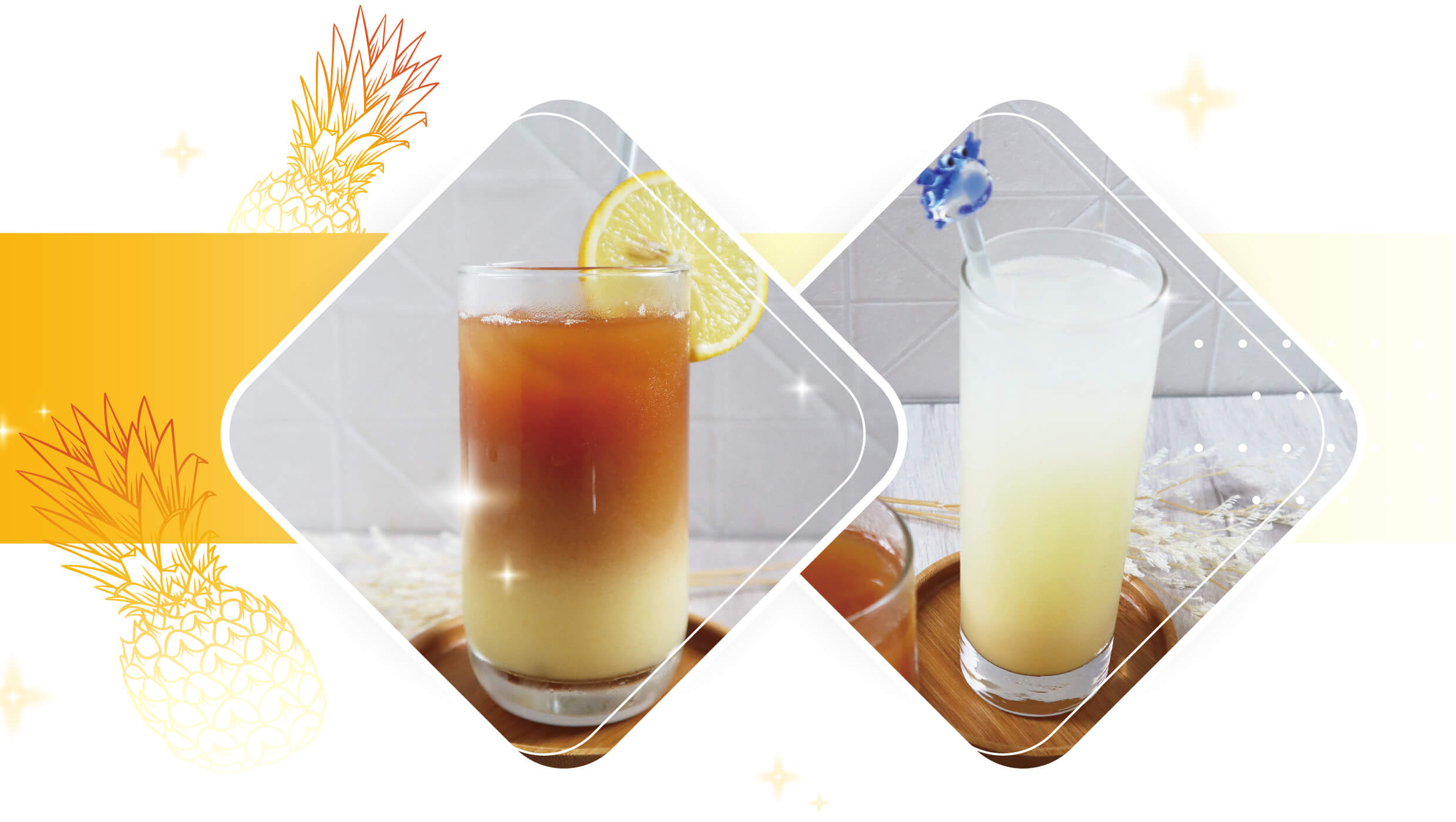 Tropical Fruit Pineapple Flavor Drink Powder