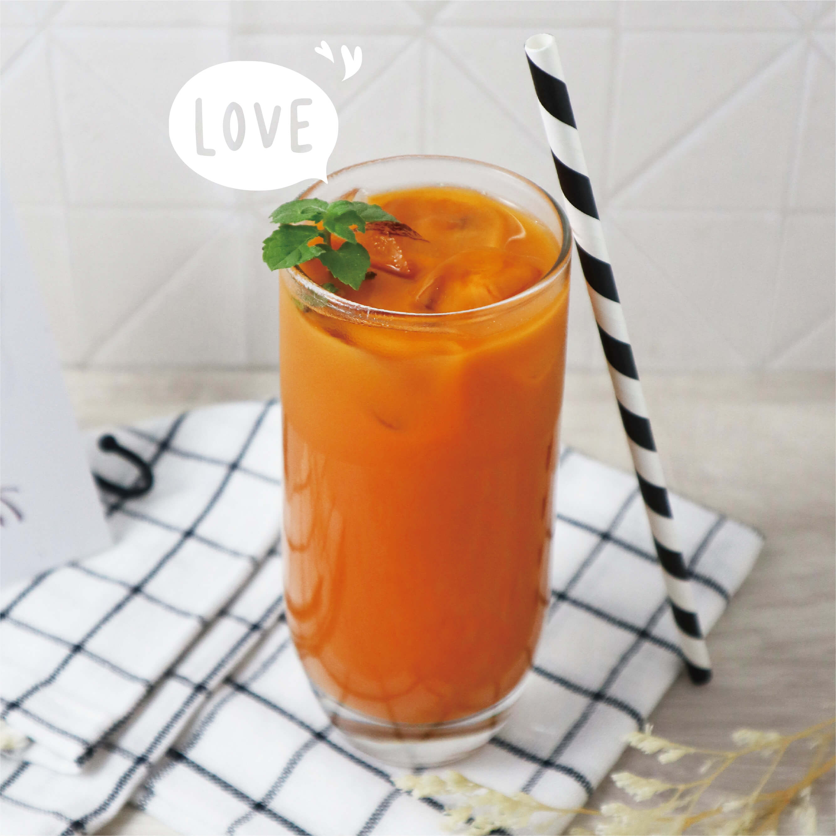 Thai Milk Tea made from Allwin Thai milk tea powder
