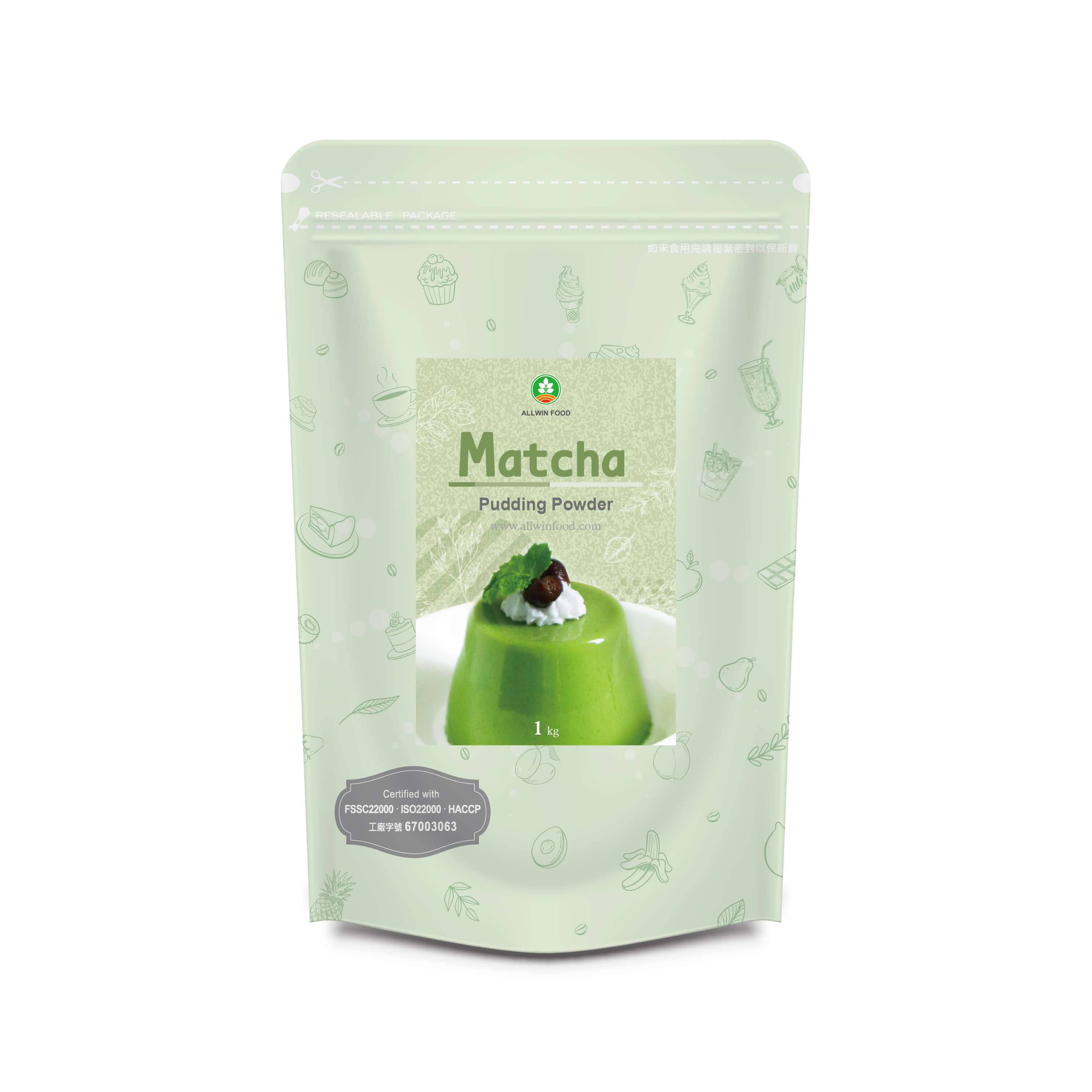 Matcha Pudding Powder