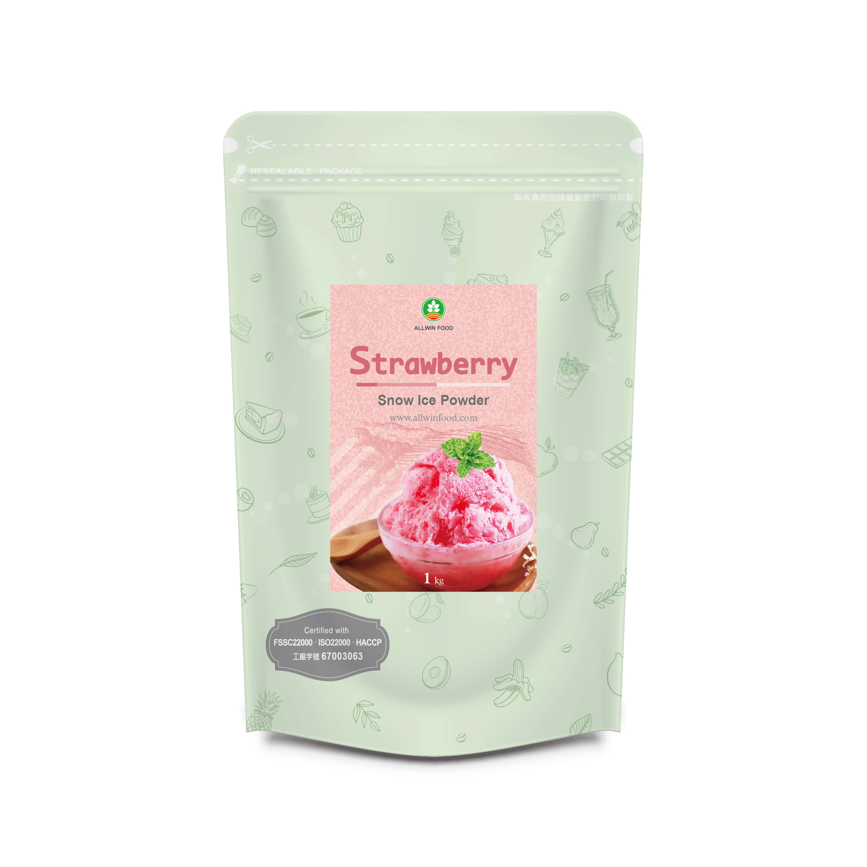 Strawberry Snow Ice Powder