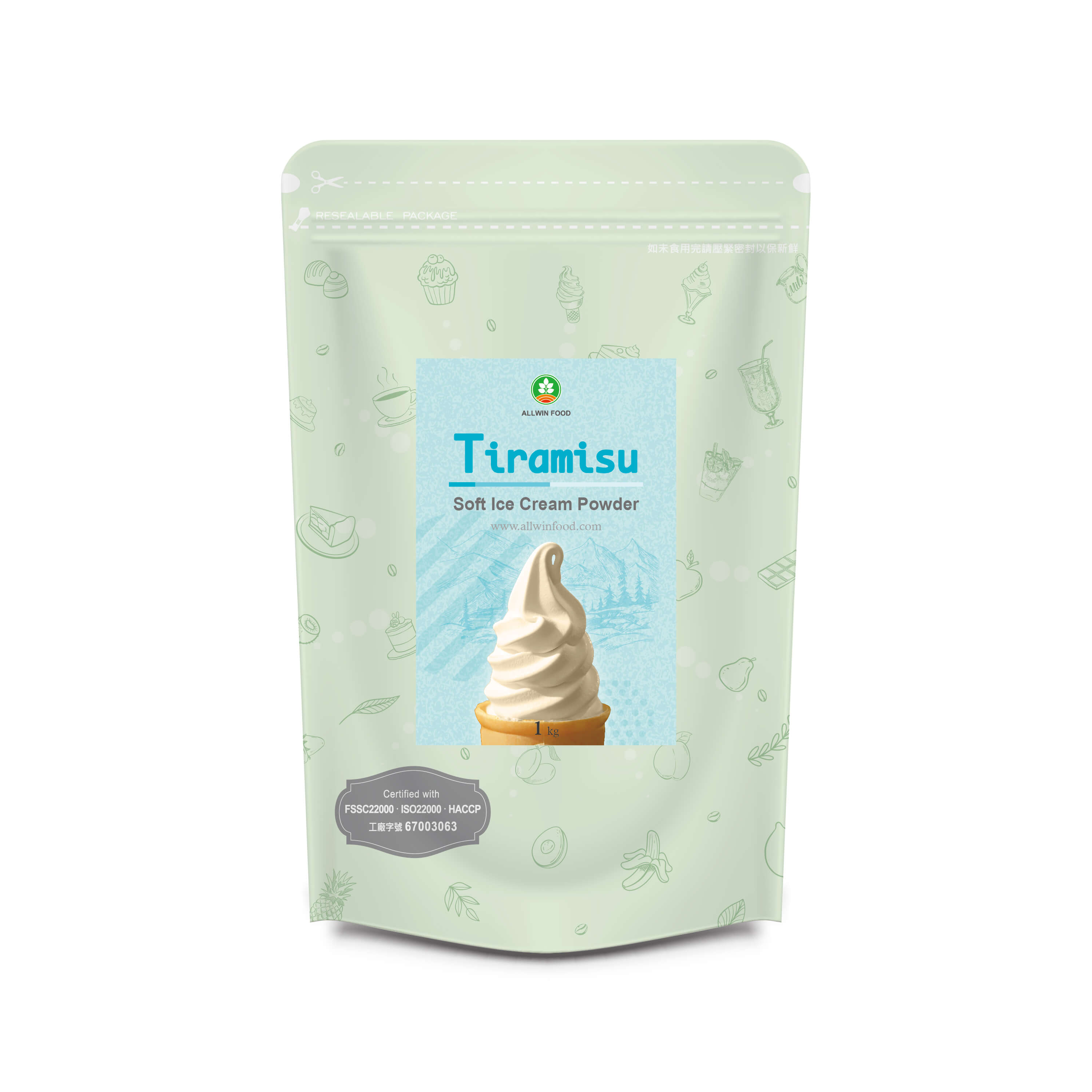 Tiramisu Soft Ice Cream Powder