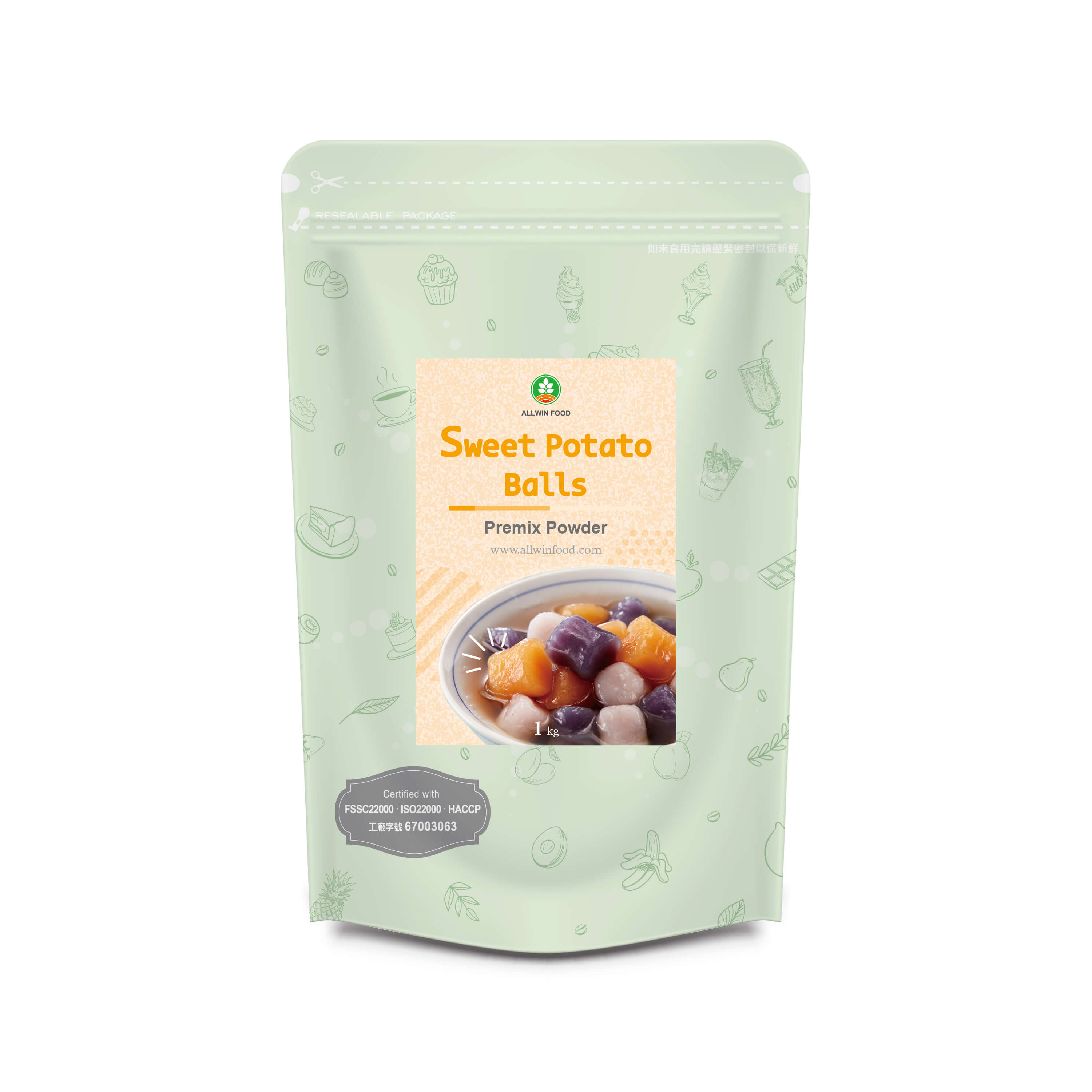 Sweet Potato Balls Powder