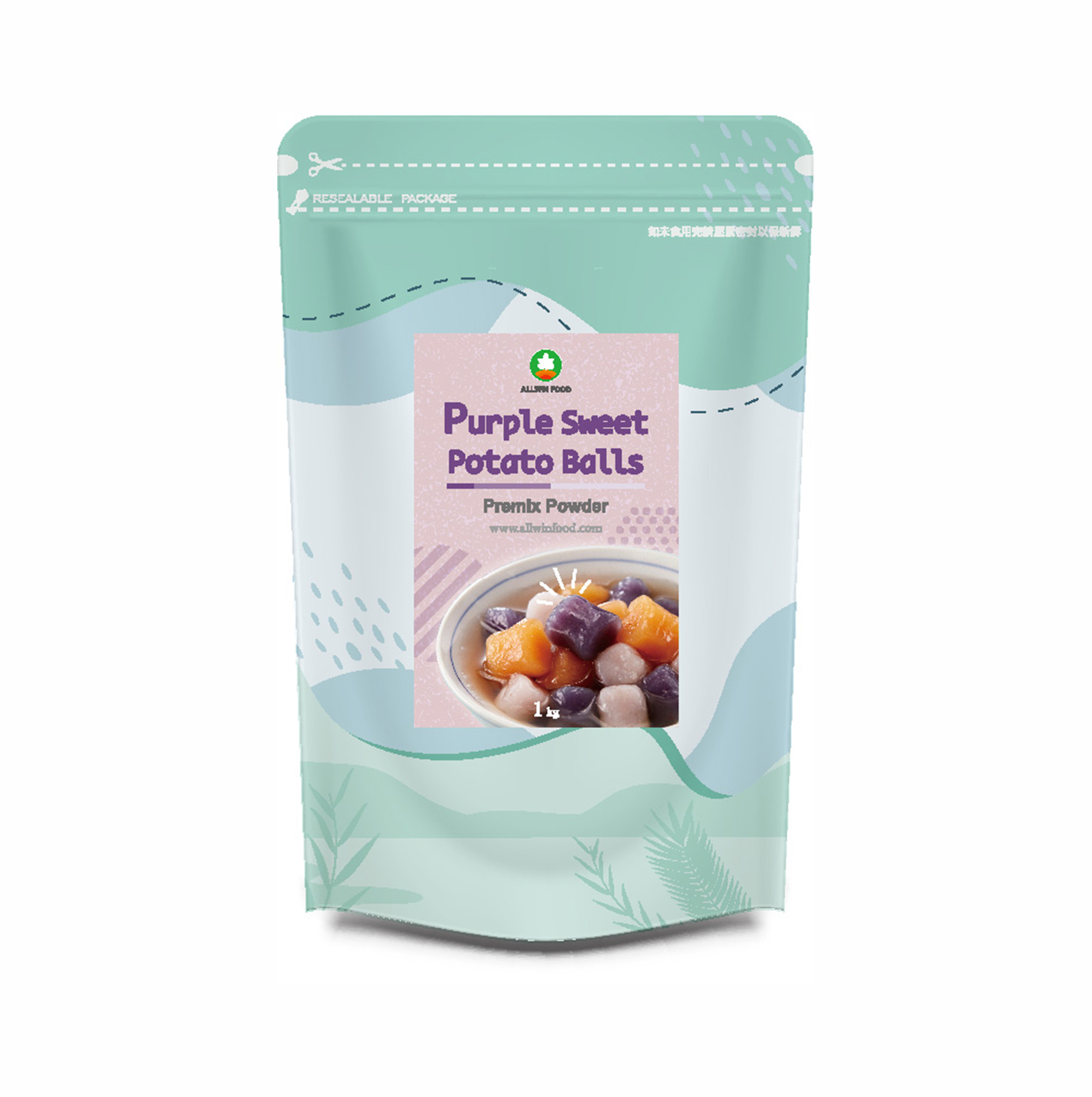 Purple Sweet Potato Balls Powder
